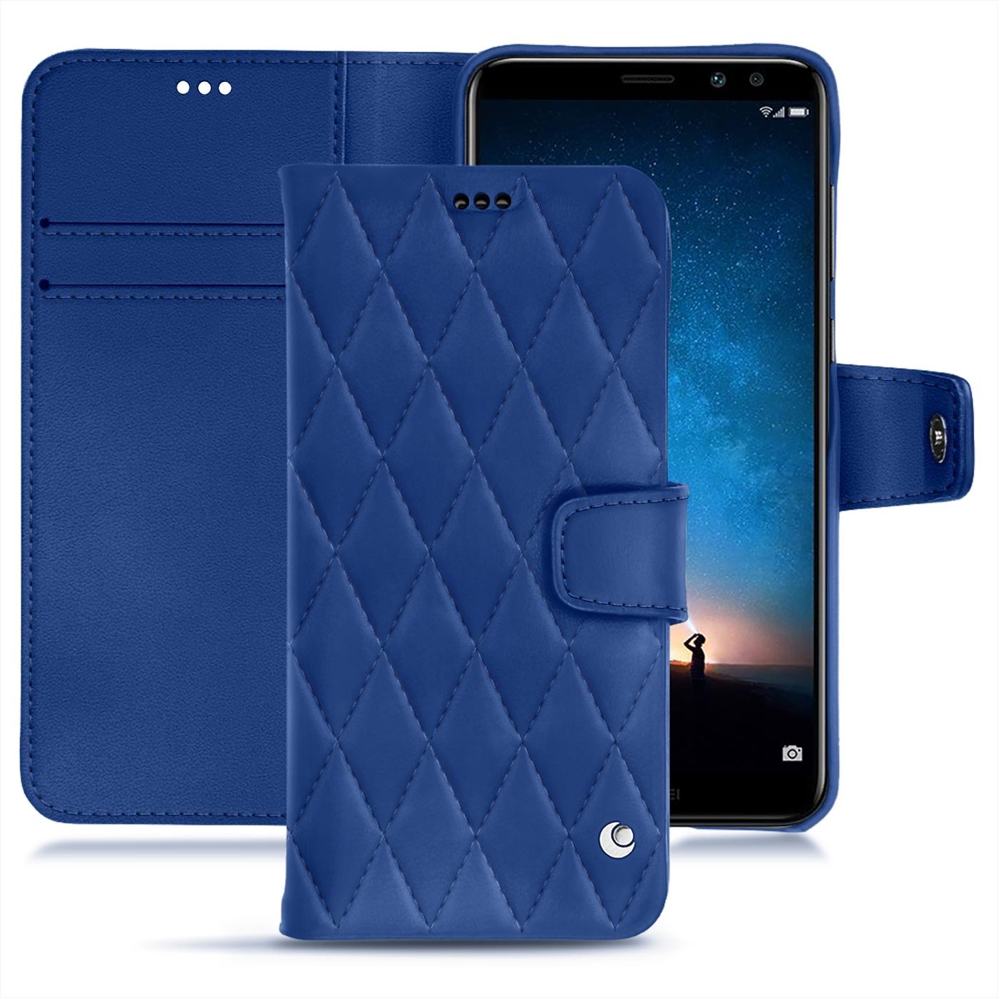 Thumbnail - Noreve Lederschutzhülle Wallet (Huawei Mate 10 Lite), Smartphone Hülle, Blau