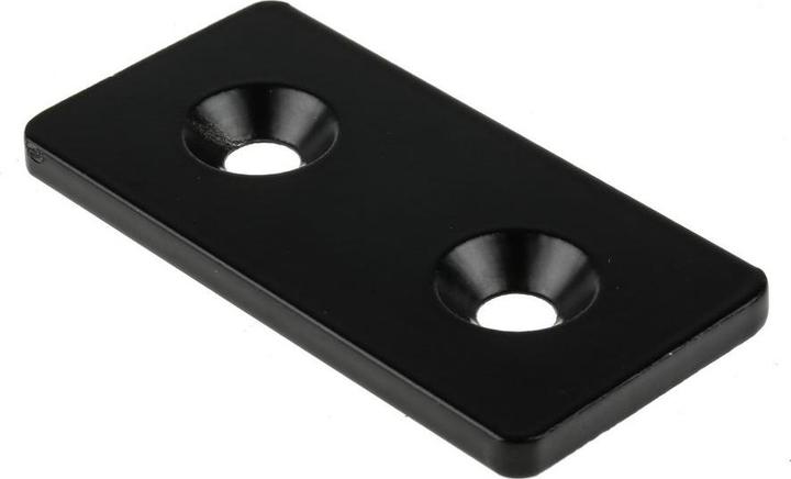 Produktbild RS PRO Connection plate, 40x80mm, black