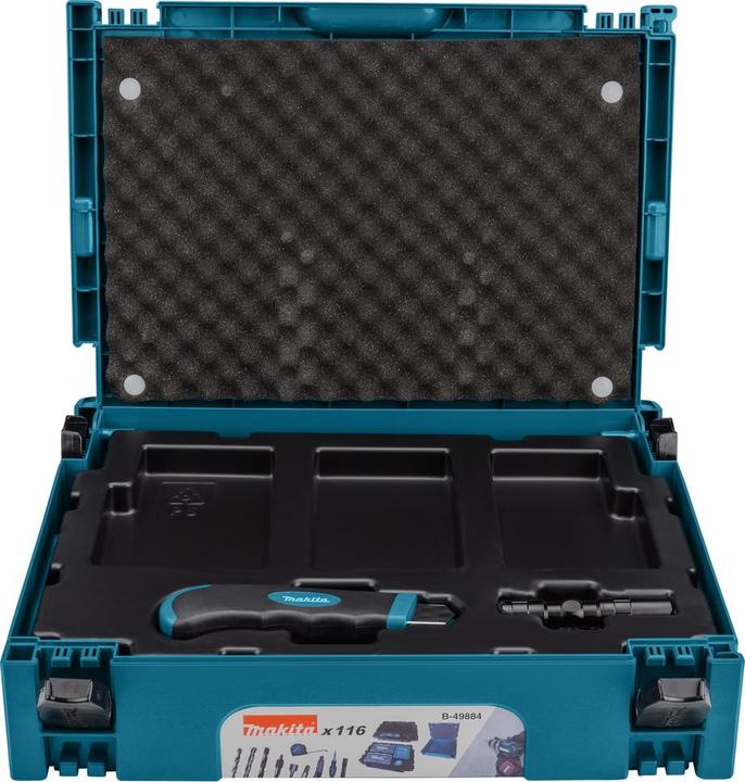 Actual product image Makita Set Bits + Bohrer im MAKPAC Koffer (H, TX25, TX30, H2, H4, TX20, H2.5, H6, PZ, TX10, H3, TX, H5, TX40, TX15, SL, PH)