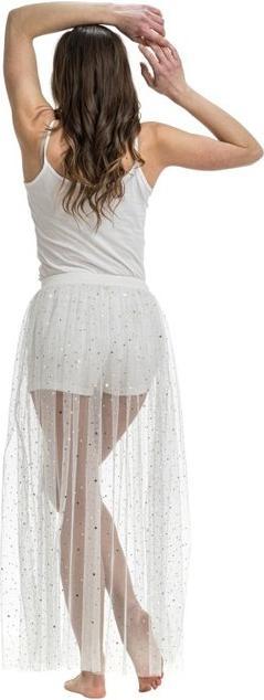 Actual product image Chaks Weisser Transparenter Rock mit Glitzer one size (One size)