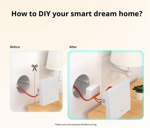 Actual product image Sonoff Smart ZigBee Switch (Switch actuator)