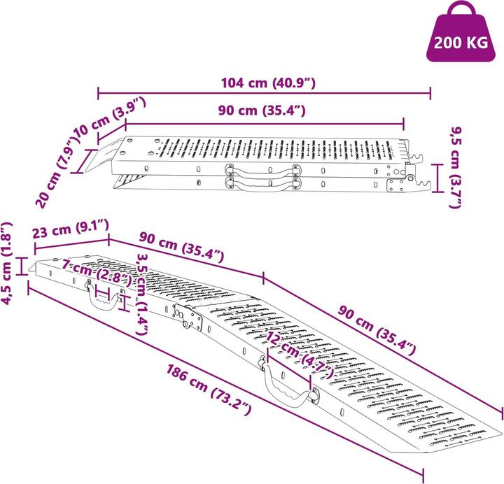 Image du produit vidaXL Laderampe