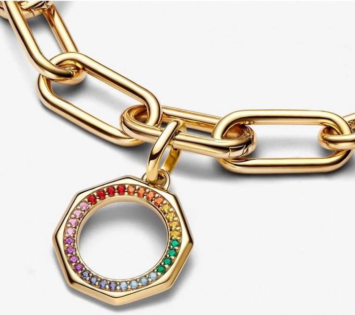 Immagine prodotto Pandora Charm a medaglione arcobaleno ME (Metallo, Dorato)