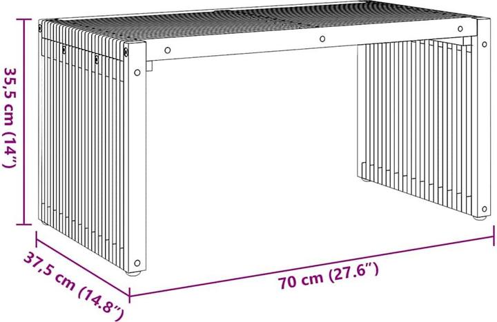 Produktbild VidaXL Garten Tisch (37.50 cm)