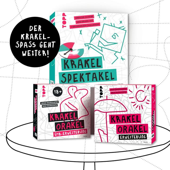 Actual product image Krakel-Orakel – Das Zeichenspiel für alle, die nicht zeichnen können (German, 2 - 8 Players)
