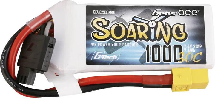 Produktbild Gens Ace Battery G-Tech Soaring 1000mAh 7.4V 30C 2S1P XT60 (7.40 V, 1000 mAh)