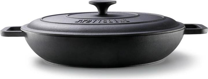 Immagine prodotto Skottsberg Pentola in ghisa da 31,5 cm (Padella grill, Padella per friggere, Pirofila + casseruola, Ghisa, 31.50 x 6 cm)