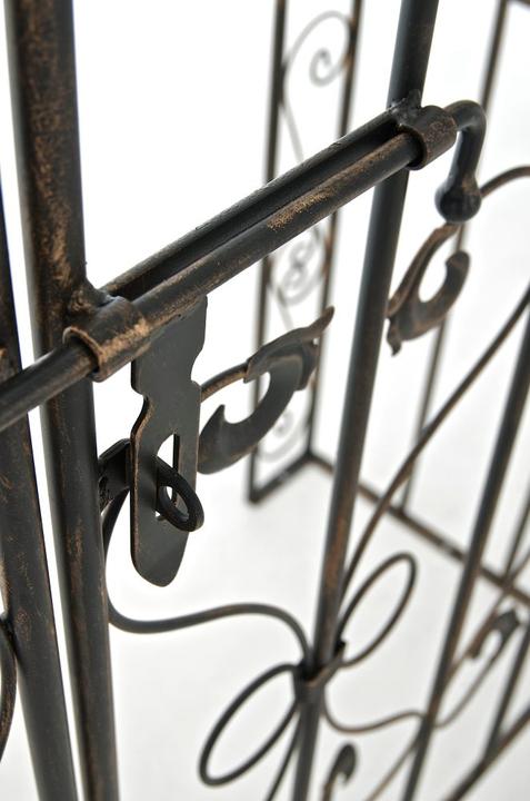 Produktbild Swisshandel24 Rosenbogen m. Tor Sina, bronze (41.50 cm, 108.50 cm)