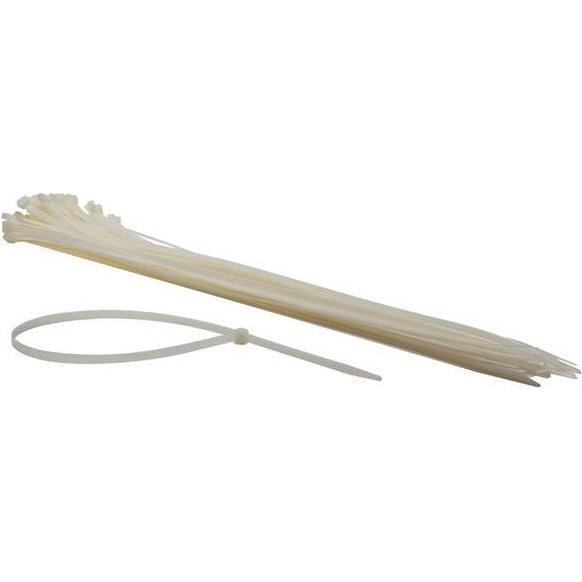 Velleman, Kabelbinder, NYLON-KABELBINDER-SET - 8.8 mm x 750 mm - weiss (50-tlg.) (Kunststoffkabelbinder, 750 mm, 50 Stk....
