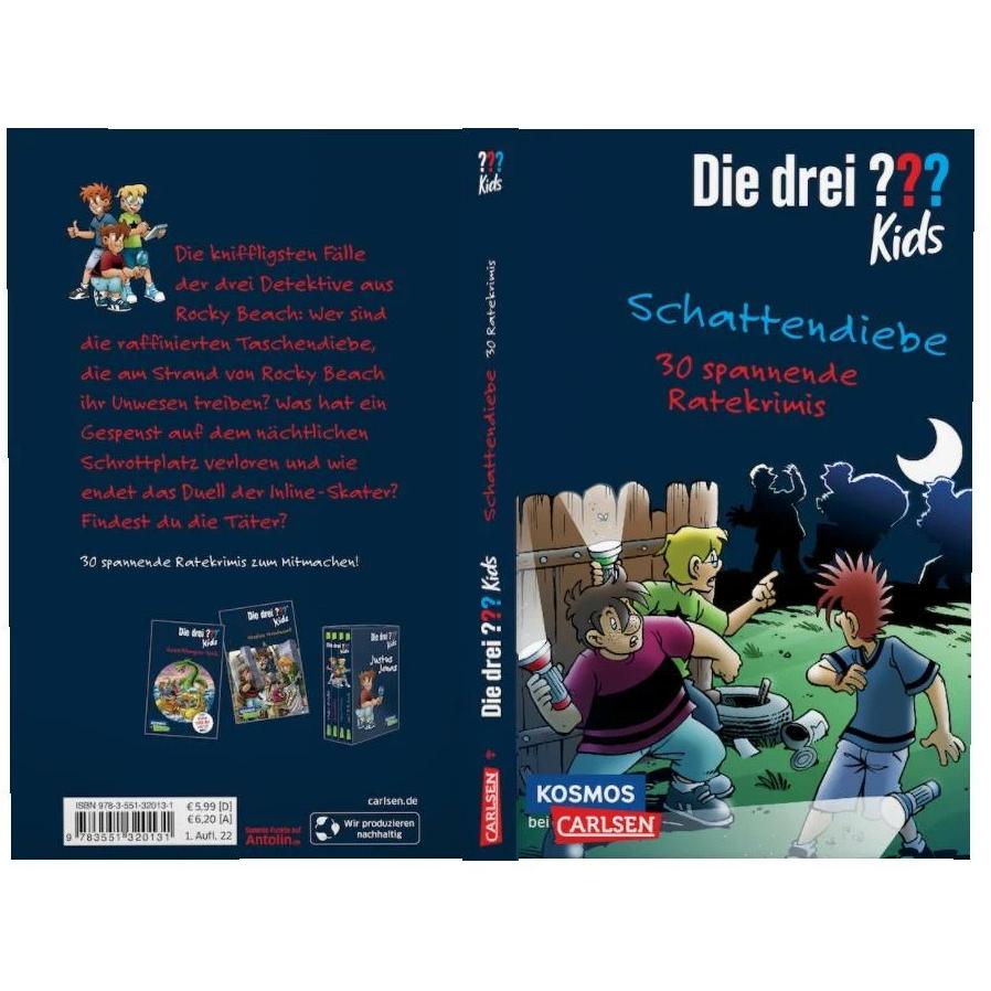 Thumbnail - Die drei??? Kids: Schattendiebe. 30 spannende Ratekrimis!, Kinderbücher von Ulf Blanck, Stefanie Wegner