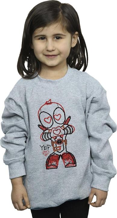 Produktbild Deadpool Love Beam Line Sweatshirt Mädchen (128)