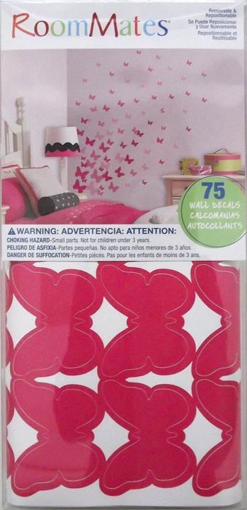 Actual product image Roommates RM - Butterflies Pink (25 x 15 cm)