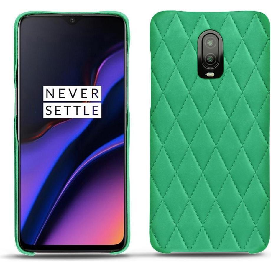 Thumbnail - Noreve Lederschutzhülle (OnePlus 6T), Smartphone Hülle, Grün