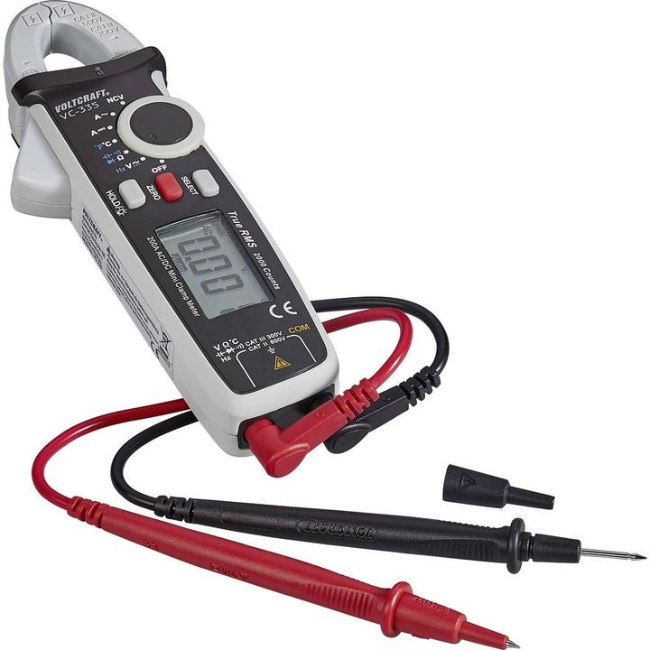 Produktbild Voltcraft AC/DC Mini ZangenDigitalmultimeter VC335 (CAT II 600V, CAT III 300V)