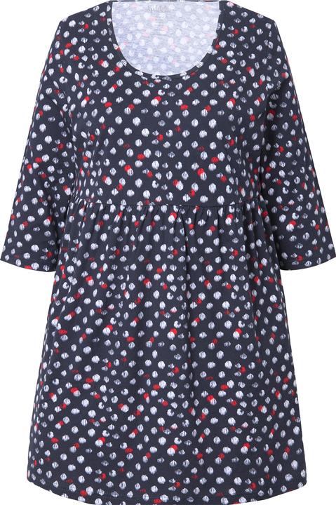Produktbild Ulla Popken Longshirt, Punkte, A-Linie, Rundhals, 3/4-Arm (56)
