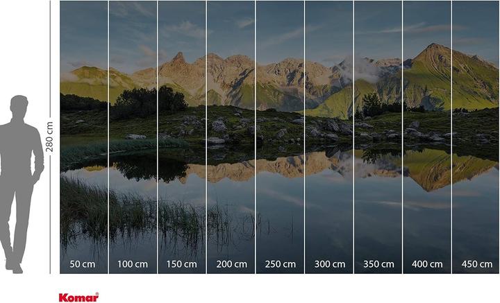 Productafbeelding Komar Non-woven Allgäu spiegel 9-luik behang 450 x 280 cm