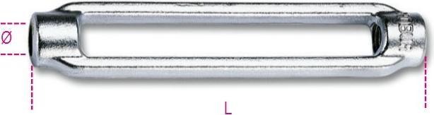 Actual product image BETA 080019306 Spannschlossgehäuse 2Dlg M6 Ø mm