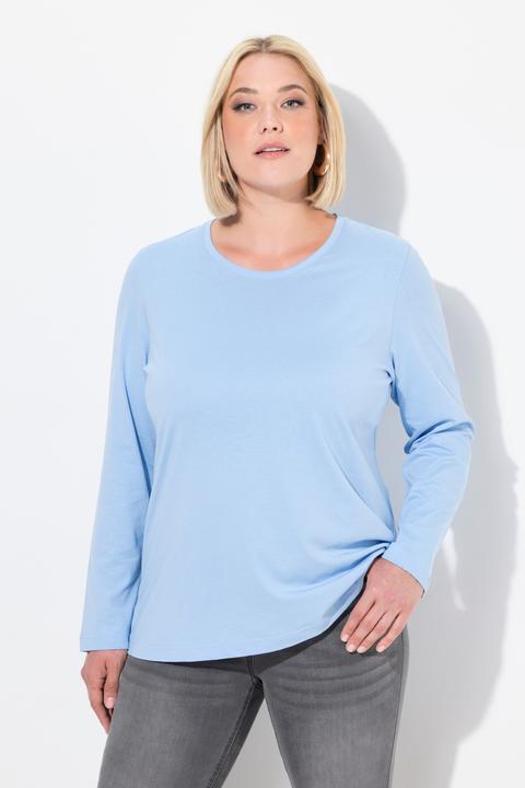 Produktbild Ulla Popken Shirt, Slim, Rundhalsausschnitt, Langarm (58)