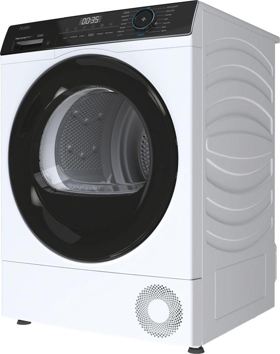 Produktbild Haier HD90-A3939E-EN Freistehender Wäschetrockner Frontlader 9 kg A++ Weiss (9 kg, Rechts)
