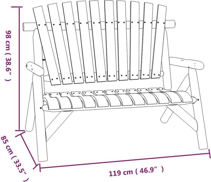 Produktbild vidaXL Gartenbank