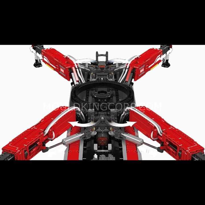 Actual product image Mould King LTM 11200 Crane - red