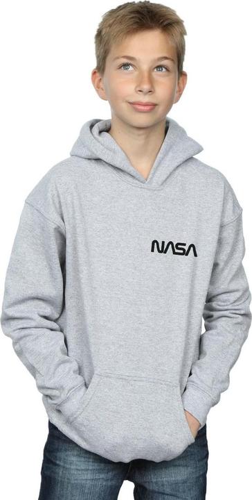 Immagine prodotto Nasa Modern Logo Chest Felpa con Cappuccio Ragazzi (128)