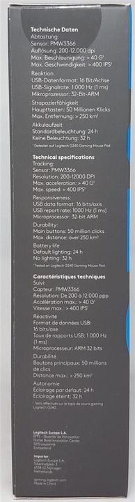 Produktbild Logitech G G703 Lightspeed (Kabelgebunden, Kabellos)