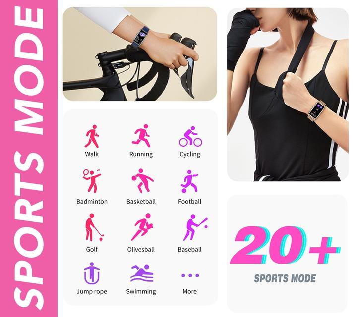 Produktbild DAMEN-SMARTWATCH RNCF04 – SPORTMODI, SCHLAFÜBERWACHUNG (sr050b)