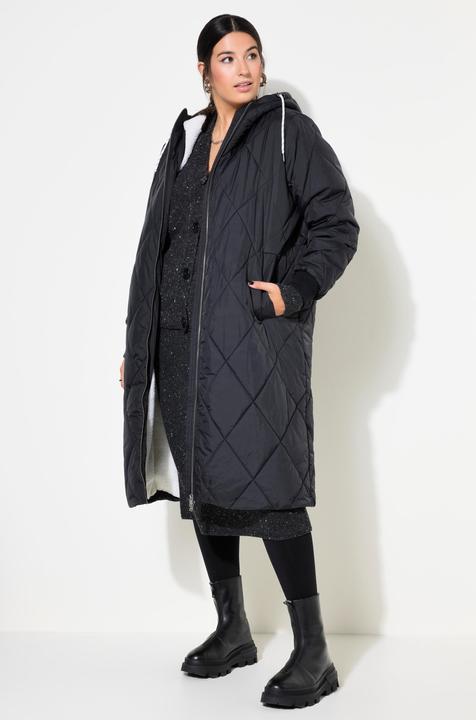 Produktbild Studio Untold Steppmantel, Loose Shape, Kapuze, 2-Wege-Zipper, Langarm, Teddyfutter (46, 48)