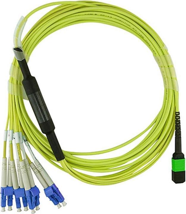 Produktbild CBO LWL MPO/4xLC Breakout Kabel G.657.A1 Singlemode 2 Meter