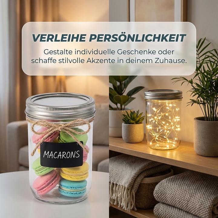 Actual product image Relaxdays Preserving jar set (8 pcs., 0.25 l)