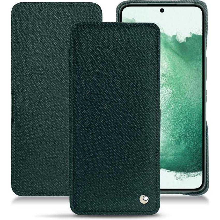 Noreve Lederschutzhülle horizontal (Samsung Galaxy S22+ 5G), Smartphone Hülle, Grün