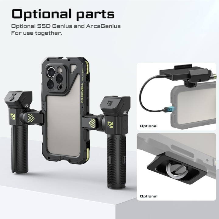 Actual product image Freewell mount for Genius Rig (for SSD cards)