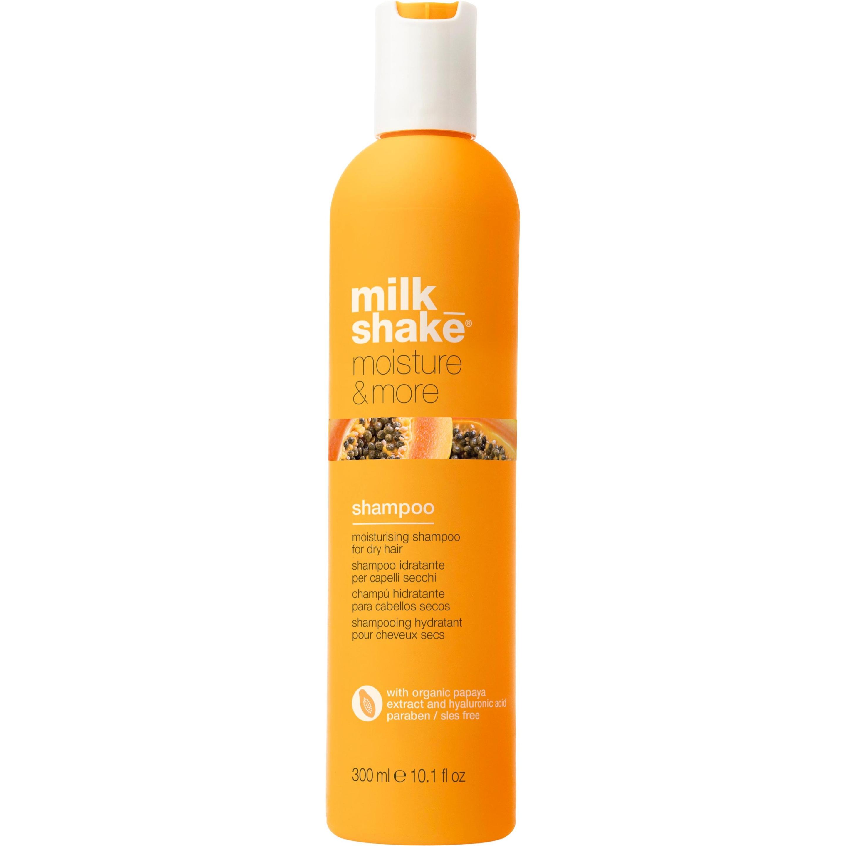 Milk_Shake, Shampoo, - Moisture & More Shampoo 300 ml (300 ml, Flüssiges Shampoo)