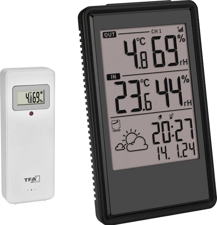 Actual product image TFA Radio weather station