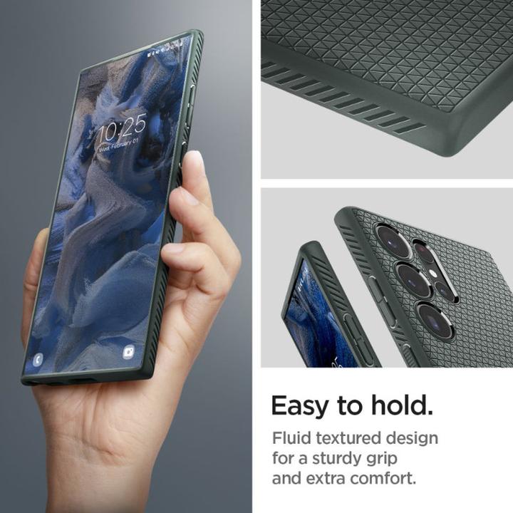 Productafbeelding Spigen Liquid Air hoesje voor S918B Samsung Galaxy S23 Ultra - afgrondgroen (Samsung Galaxy S23 Ultra)