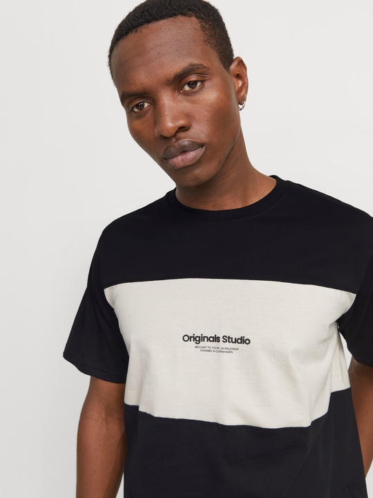 Actual product image Jack & Jones Jorvesterbro Block Tee Ss Crew Styd Aw24 (M)
