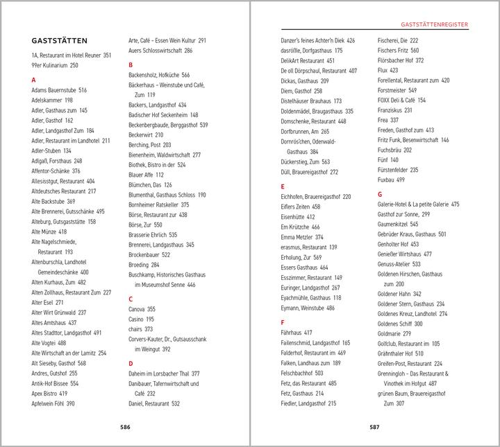 Nährwerte und Zutaten Slow Food Genussführer 2025/26 (Deutsch, Slow Food Deutschland e.V., 2024)