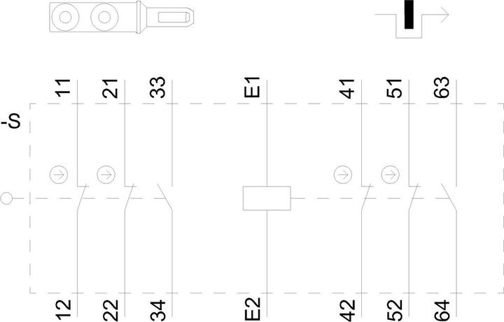 Produktbild Siemens Magnetschalter,Zus.freig.,230VAC