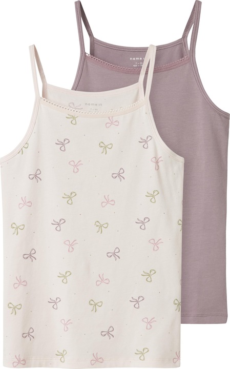 Name it Nkfstrap Top 2p Barely Pink Bow Noos