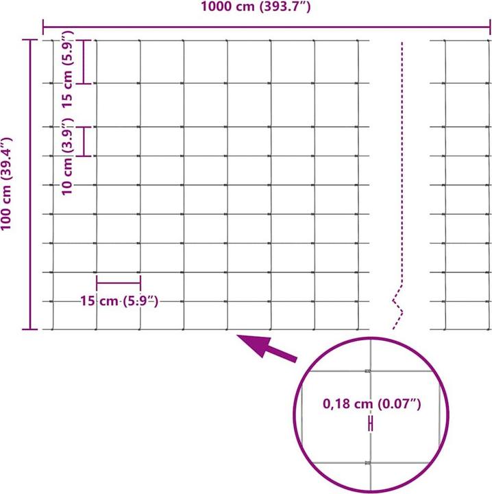 Produktbild vidaXL Outdoor-Zaun