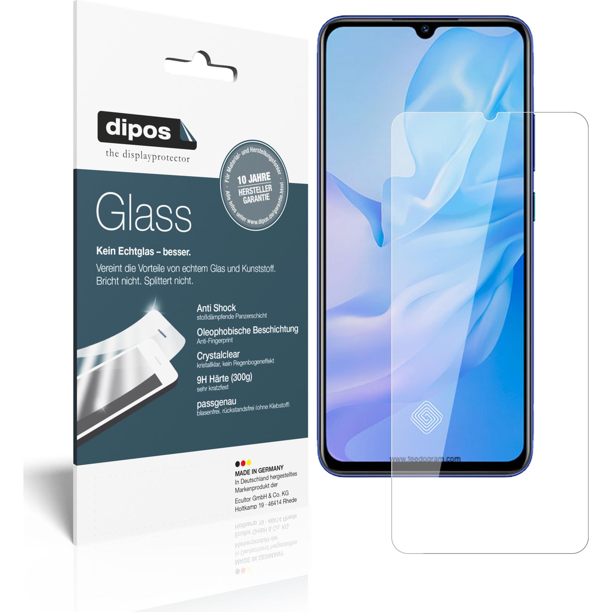 Dipos Displayschutz Anti-Shock (2 Stück, Vivo Y51 (2020)), Smartphone Schutzfolie, Transparent