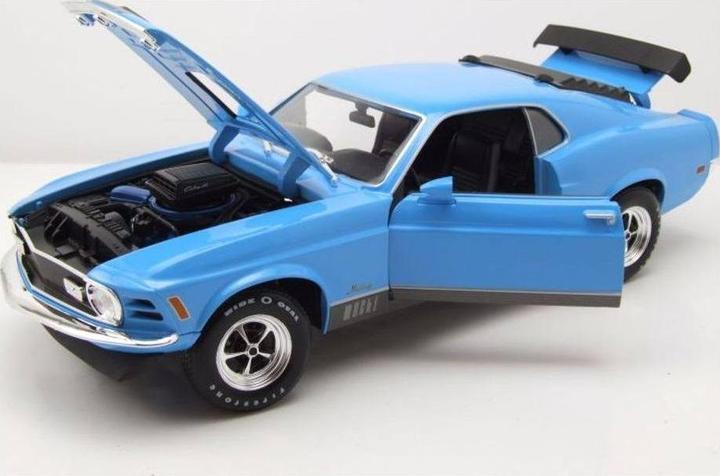 Produktbild Maisto Ford Mustang Mach 1 1970 1/18 blau