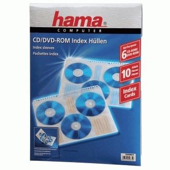 Productafbeelding Hama 1x10 CD-ROM index hoesjes