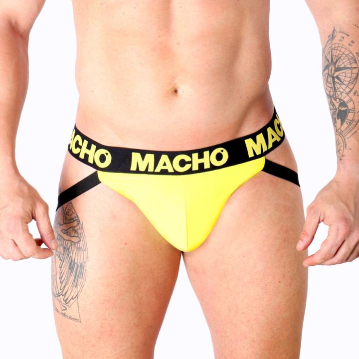 Actual product image Macho Underwear Macho - Mx25a Jock Lycra Yellow S (S)