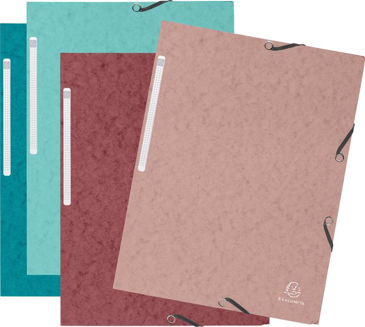 sortiert (Altrosa - Frostblau - Nude - Pazifikblau)