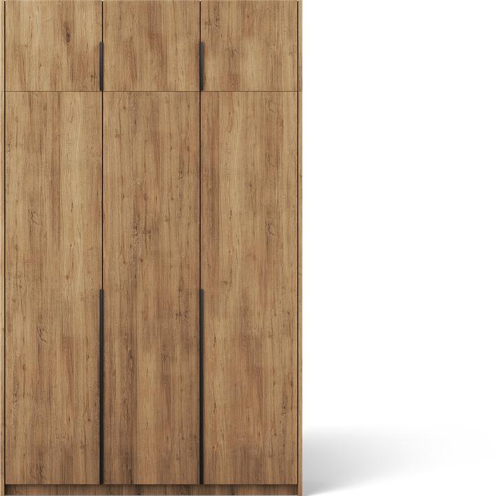Produktbild ADRK Furniture Bregma III Drehtürenschrank mit Aufsatz (148 x 58 x 250 cm)