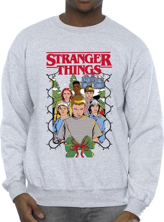 Immagine prodotto Netflix Stranger Things Christmas Poster Felpa Uomo (XL)