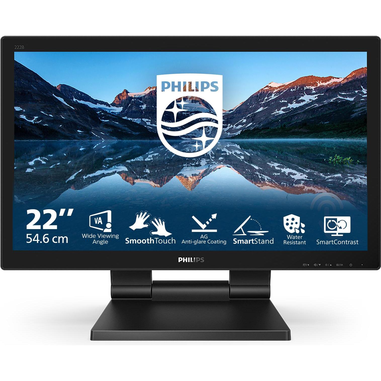Philips 162B9T/00 (1366 x 768 Pixel, 16"), Monitor, Schwarz