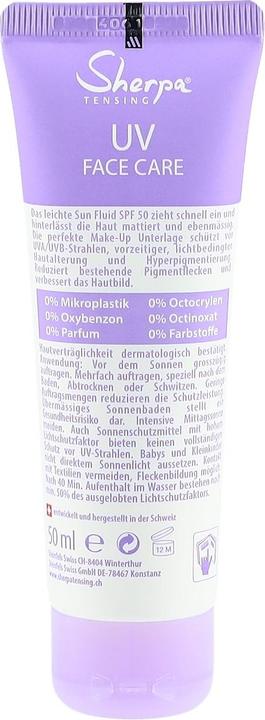 Produktbild Sherpa Tensing Sun Fluid Anti-Aging (Sonnencreme Gesicht, SPF 50, 50 ml, 68 g)
